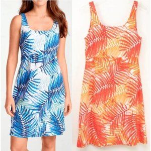 Tommy Bahama Palm Party Dress Orange White Sleeveless Mini Dress Size Large